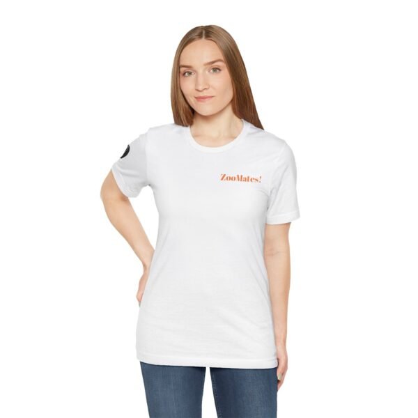 Adult Unisex Jersey Short Sleeve Tee with Cute ZooMates! Design Logo - Image 5