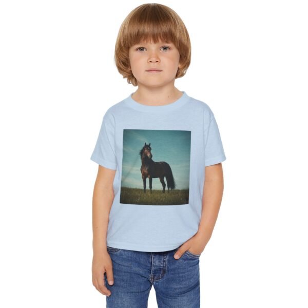 Toddler Cotton T-Shirt - ZooMates! Design with High-Spirited Horse - Image 11