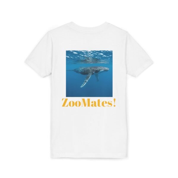 Youth Short Sleeve Tee with ZooMates! design and Huge Humpback Whale - Image 4