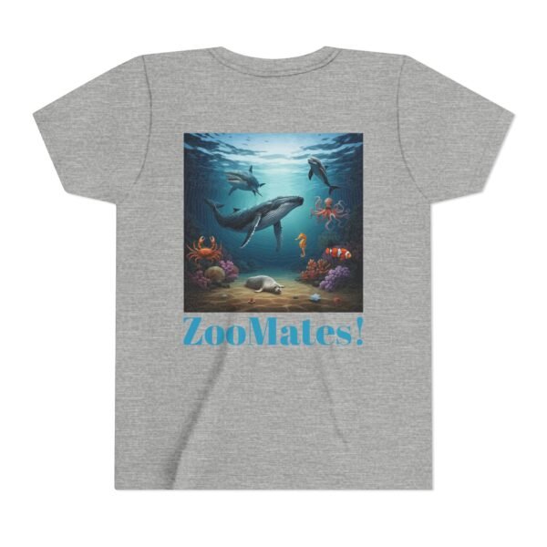 Youth Short Sleeve Tee with ZooMates! Open Ocean Animals Design - Image 10