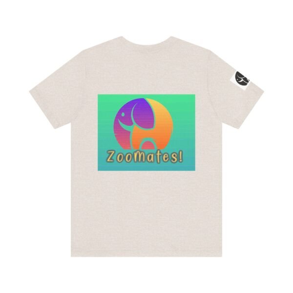Adult Unisex Jersey Short Sleeve Tee with Cute ZooMates! Design Logo - Image 16