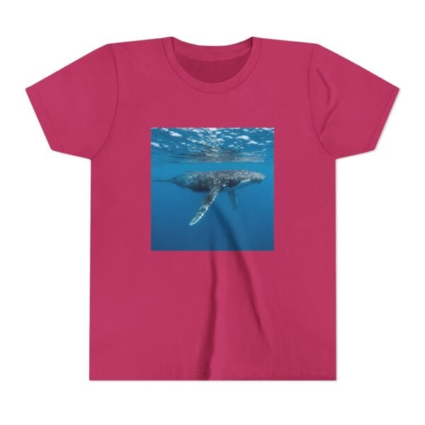 Youth Short Sleeve Tee with ZooMates! design and Huge Humpback Whale - Image 33