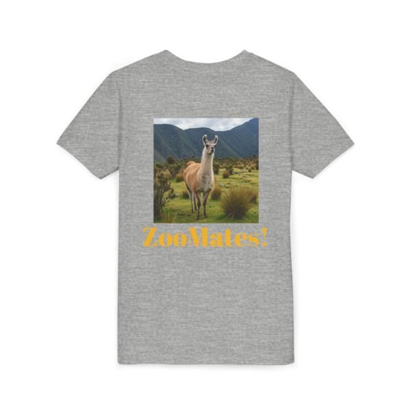 Youth Short Sleeve Tee with ZooMates! design and Lovable Llama - Image 28