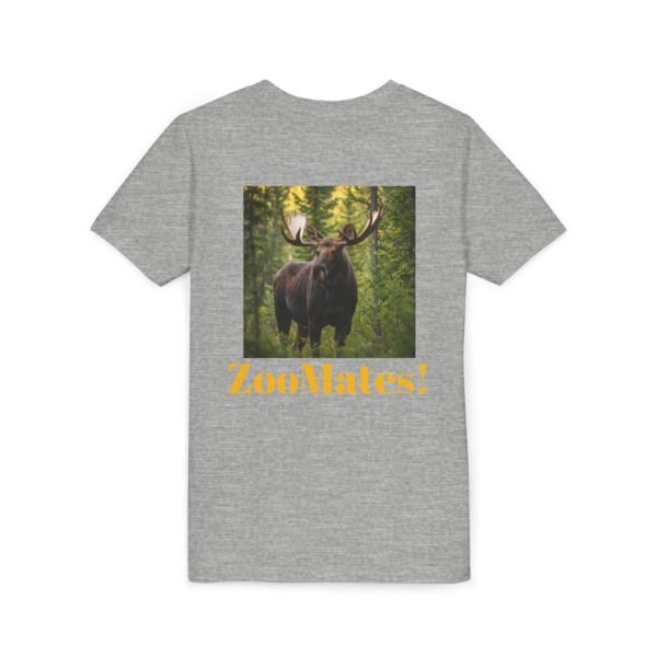Youth Short Sleeve Tee with ZooMates! design and Massive Moose in Woods - Image 24