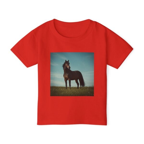 Toddler Cotton T-Shirt - ZooMates! Design with High-Spirited Horse - Image 17