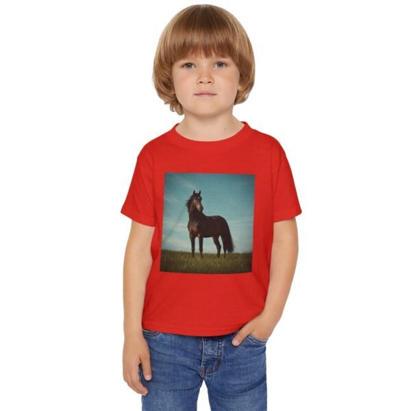 Toddler Cotton T-Shirt - ZooMates! Design with High-Spirited Horse - Image 19