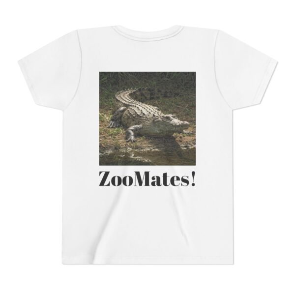 Youth Short Sleeve Tee - 'ZooMates!' Curious Crocodile Graphic Design Tee - Image 6