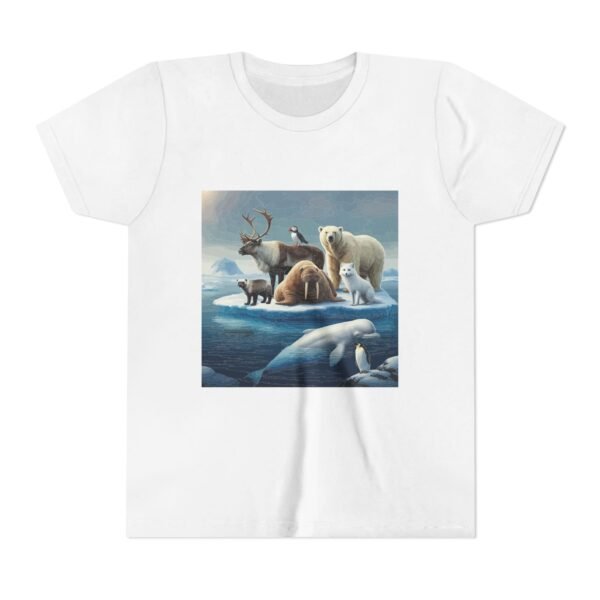 Youth Short Sleeve Tee-ZooMates! Design with Amazing Artic Animals. - Image 5