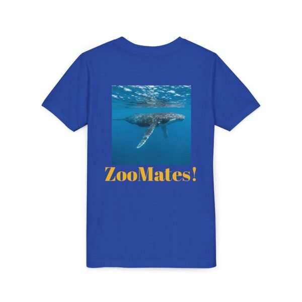 Youth Short Sleeve Tee with ZooMates! design and Huge Humpback Whale - Image 8