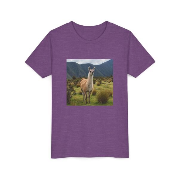 Youth Short Sleeve Tee with ZooMates! design and Lovable Llama - Image 11