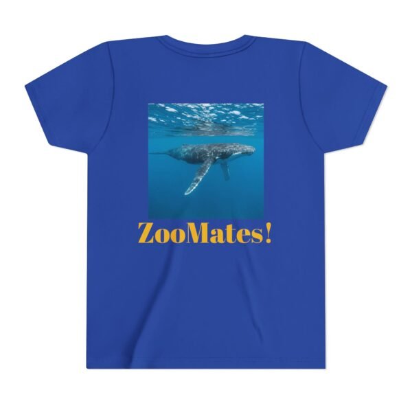 Youth Short Sleeve Tee with ZooMates! design and Huge Humpback Whale - Image 6