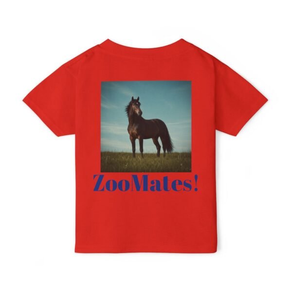 Toddler Cotton T-Shirt - ZooMates! Design with High-Spirited Horse - Image 18