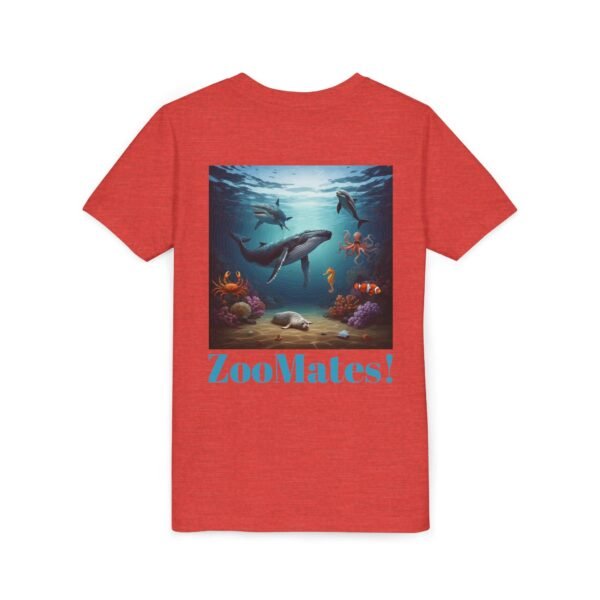 Youth Short Sleeve Tee with ZooMates! Open Ocean Animals Design - Image 28