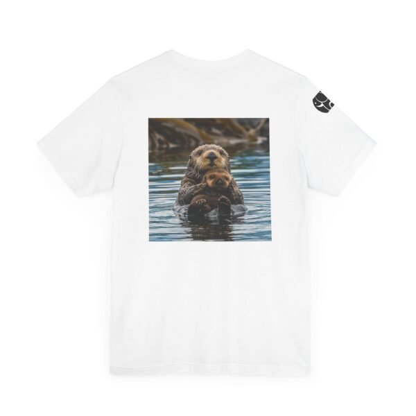 Adult Soft Unisex Tee With Sweet Sea Otter Theme - 'ZooMates!' Shirt - Image 16
