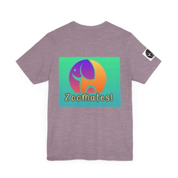 Adult Unisex Jersey Short Sleeve Tee with Cute ZooMates! Design Logo - Image 22