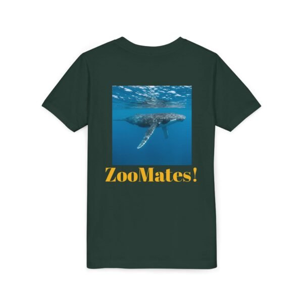 Youth Short Sleeve Tee with ZooMates! design and Huge Humpback Whale - Image 12