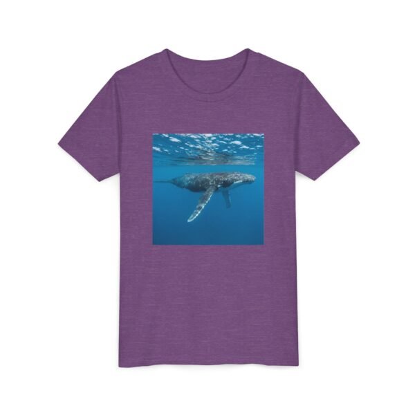 Youth Short Sleeve Tee with ZooMates! design and Huge Humpback Whale - Image 15