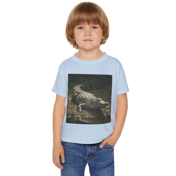 Toddler Cotton T-Shirt -ZooMates! Design with Cute Crocodile for Little Explorers - Image 11