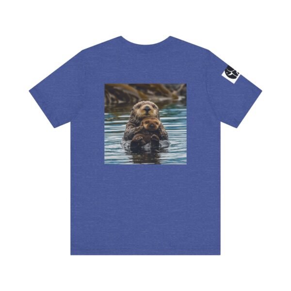 Adult Soft Unisex Tee With Sweet Sea Otter Theme - 'ZooMates!' Shirt - Image 30