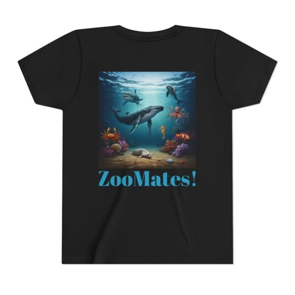 Youth Short Sleeve Tee with ZooMates! Open Ocean Animals Design - Image 2