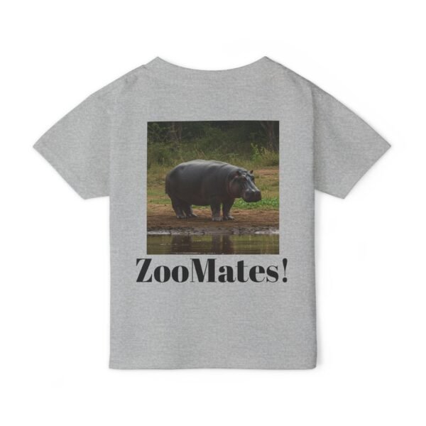 Toddler ZooMates! Adventure T-Shirt - Design with Happy Hippopotamus - Image 10