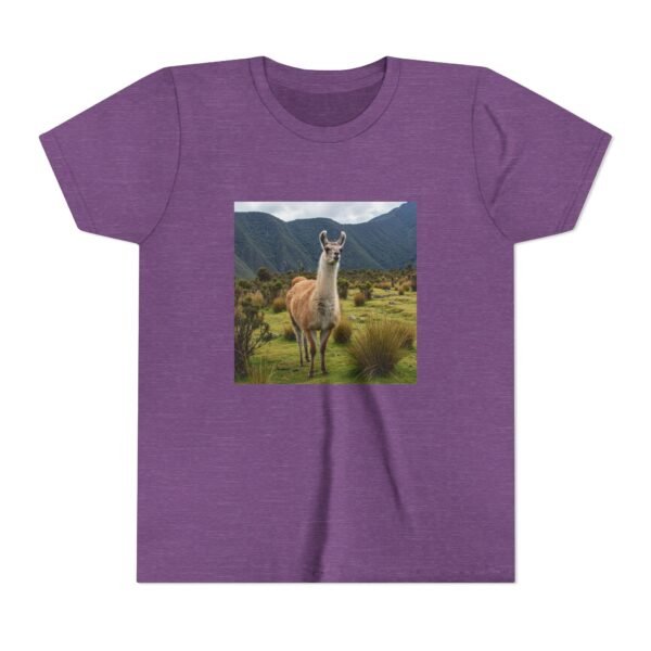Youth Short Sleeve Tee with ZooMates! design and Lovable Llama - Image 9
