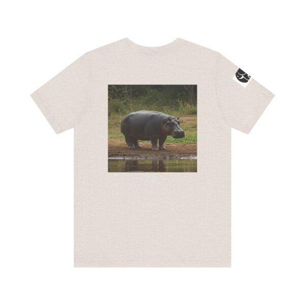 Adult Soft Unisex Tee With Happy Hippopotomus Theme - 'ZooMates!' Shirt