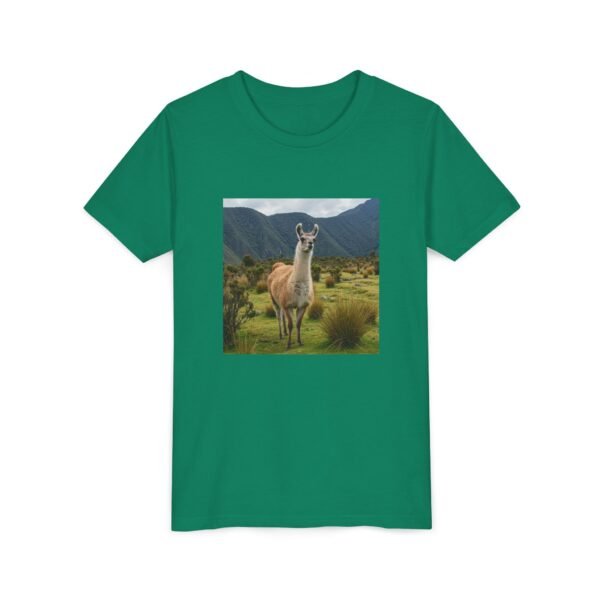 Youth Short Sleeve Tee with ZooMates! design and Lovable Llama - Image 23