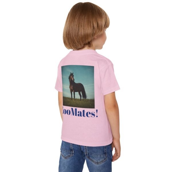 Toddler Cotton T-Shirt - ZooMates! Design with High-Spirited Horse - Image 16