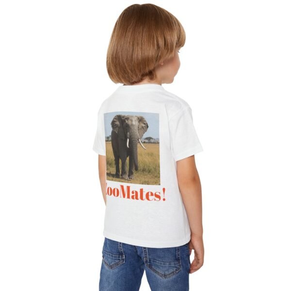Toddler Cotton Tee Shirt - ZooMates! Design with Enormous Elephant - Image 8