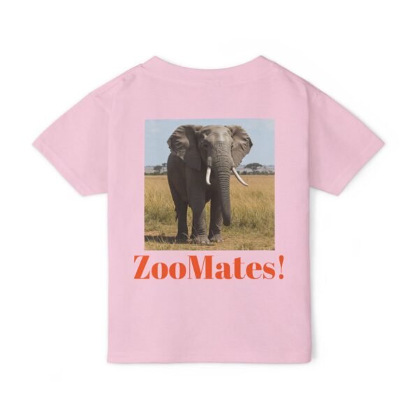 Toddler Cotton Tee Shirt - ZooMates! Design with Enormous Elephant - Image 18