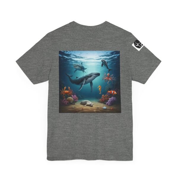 Adult Unisex Jersey Tee - Fun Animal Graphic Shirt for Nature Lovers with Open Ocean Animals. - Image 16