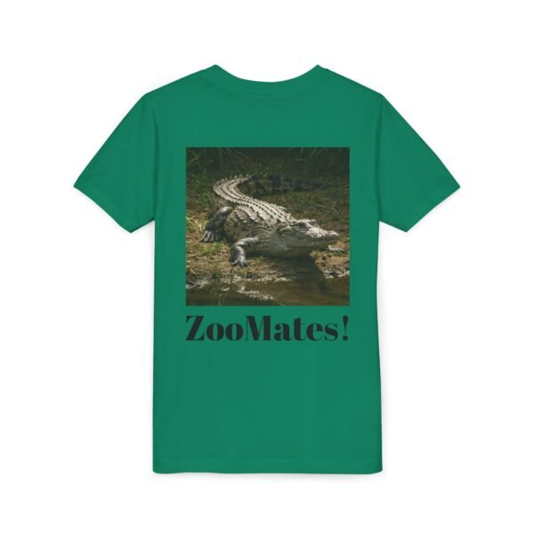 Youth Short Sleeve Tee - 'ZooMates!' Curious Crocodile Graphic Design Tee - Image 16